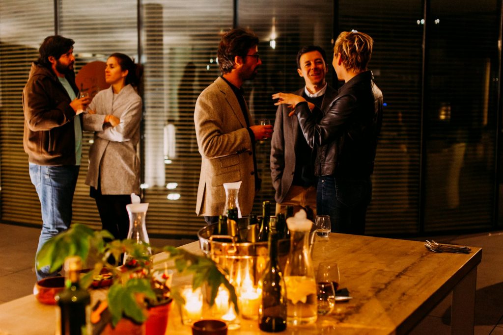 Professional networking reception in New York City